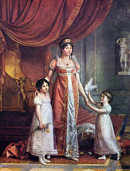 Julia Bonaparte with Children 1809 by Jean Baptiste Wicar 1762-1834 Capodimonte Napoli
